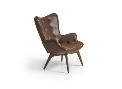 Brown armchair luxury upholstered furniture living room new furnishing design modern