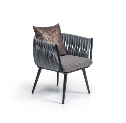 Gray armchair new furniture dining room designer chair with armrests