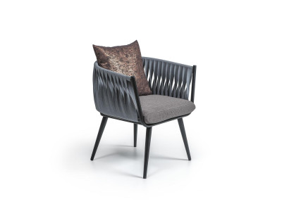 Gray armchair new furniture dining room designer chair with armrests