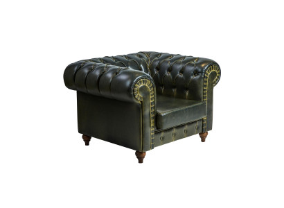 Chesterfield Armchair Green Modern Design Seat New Furniture Living Room