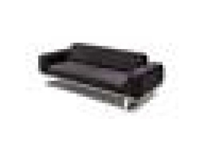 Black Chesterfield Luxury Sofa Modern Couch Stainless Steel Legs New Furniture