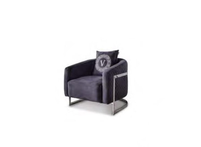 Black armchair upholstered furniture lounge chair living room furniture