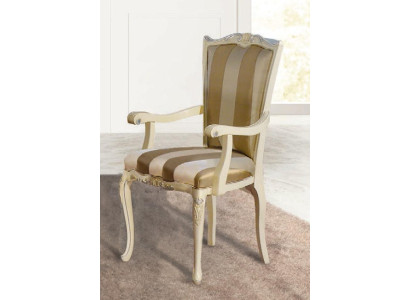Chair Classic Design 1-Seater Armchair Wooden Chairs Italian Furniture New