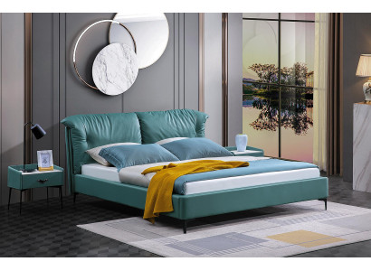 Bedroom bed bedside tables 3-piece set design luxury beds wood