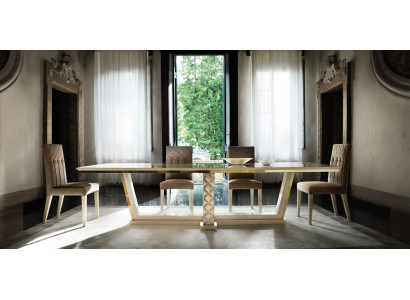 Dining table + 8 chairs dining room table rococo baroque Art Nouveau royal luxury