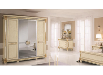Bedroom wardrobe, 4-door wooden wall cabinet, wardrobe cabinets