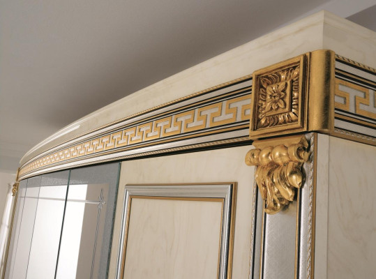 Bedroom wardrobe, 4-door wooden wall cabinet, wardrobe cabinets
