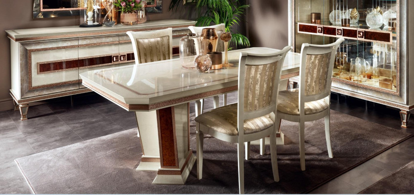 Dining table dining room set dining group furniture table 5-piece chair 4x chairs arredoclassic