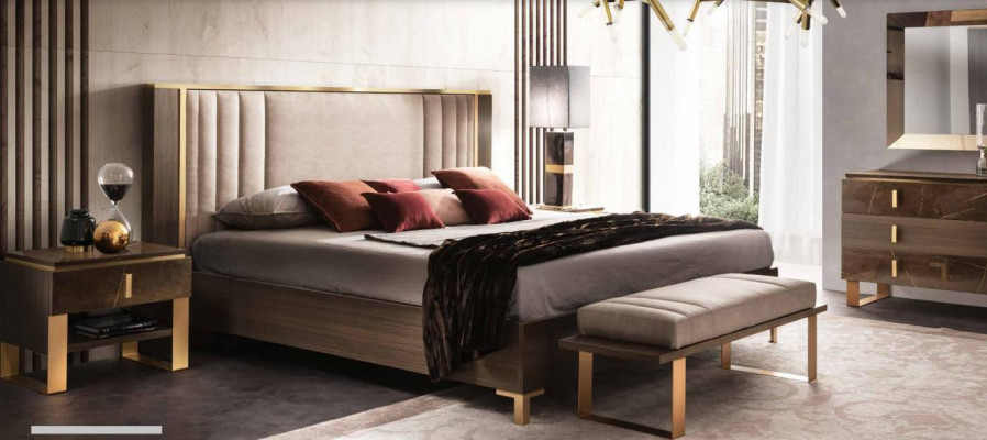 Classic 4-piece Bedroom Modern Set Bed Nightstand Dresser