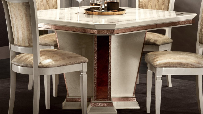 Complete set dining table 4x chairs dining room set dining group wood table tables 5-piece