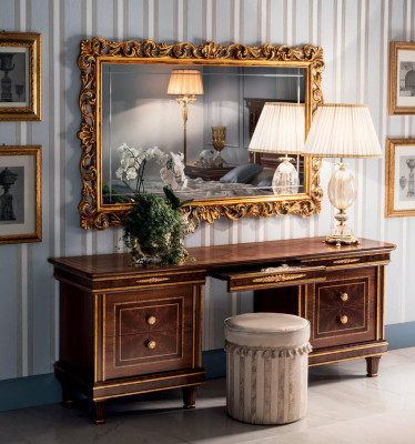 Dressing table bedroom mirror youth antique style set wood