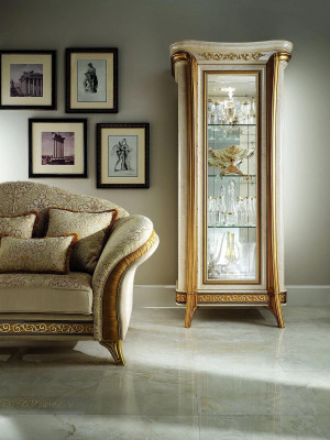 Empire-style cabinet display cabinet glass cabinet bookcase bookshelf