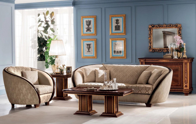 Design armchair fabric couch sofa upholstery sofas armchair TV 1 seat arredoclassic