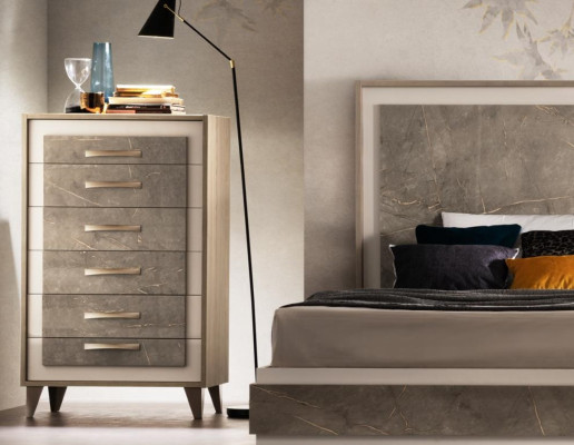Hotel Set 2x Bed Nightstand Design Bedroom 3-piece Furniture arredoclassic