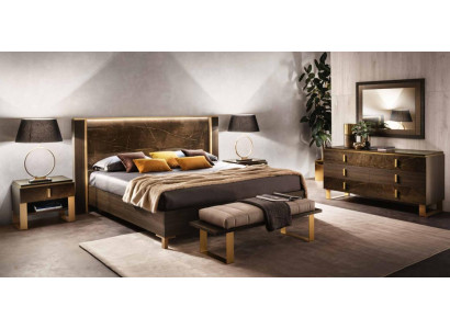 Bed Bedroom Set Design Modern Luxury 2x Nightstand Italian 3-piece