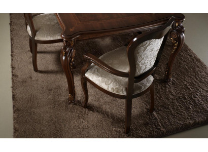Classic chair 1x dining room armchair lounge club with armrests luxury new