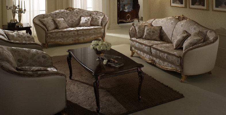 Coffee table Noble design living room Baroque Rococo sofa couch tables