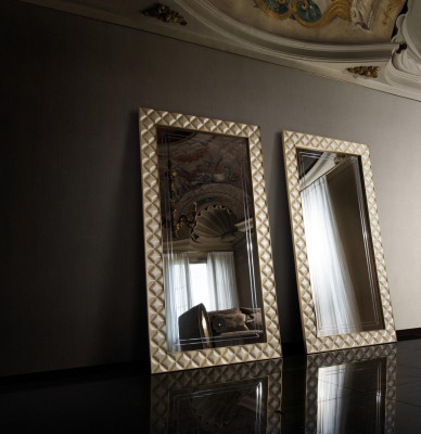 Free-standing mirror large mirror XXL royal rococo baroque art nouveau designer