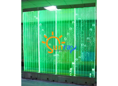 Wall panel partition water wall LED water wall design illuminated