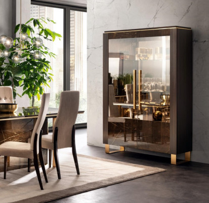 Classic display cabinet Italian furniture showcase cabinet display glass new