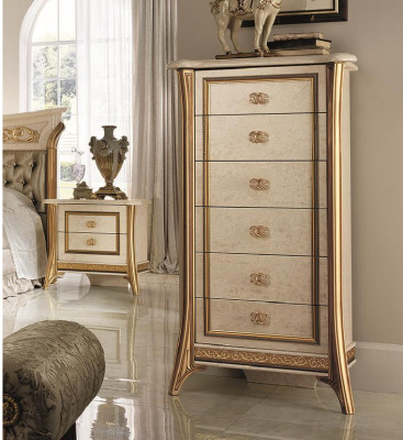 Dresser Sideboard 6 Drawers Designer Furniture Baroque Rococo Art Nouveau Classic