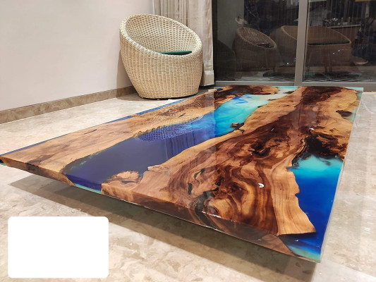 Dining Table Design Table Modern Tables Sea Ocean River Epoxy Resin Furniture 200x90