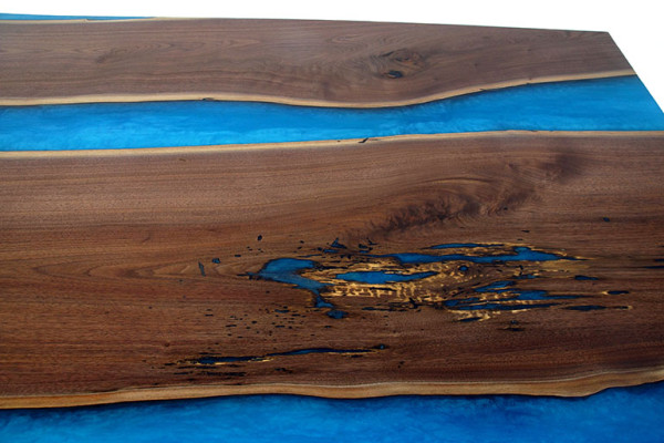 Modern tables dining table sea design table resin river furniture 220x90 epoxy ocean