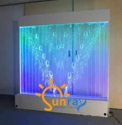Modern partition water walls LED water wall illuminated decorative wall