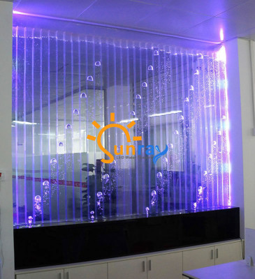 Modern partition water decorative walls LED water wall illuminated wall