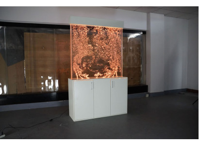 Water Wall Column with Base Cabinet Partition Shelf Display Cabinet