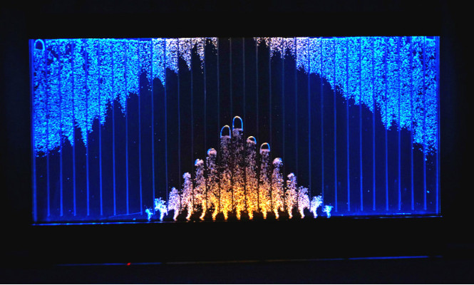 Modern partition water walls LED water wall decorative illuminated wall