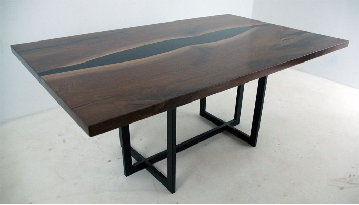 Massive oak wood table conference big XXL dining room kitchen tables