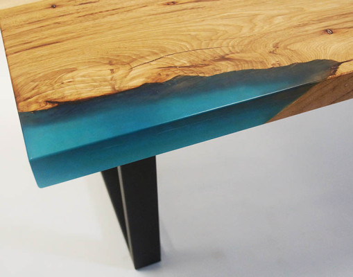 Coffee table river table epoxy resin solid tables 120x70 river table real wood