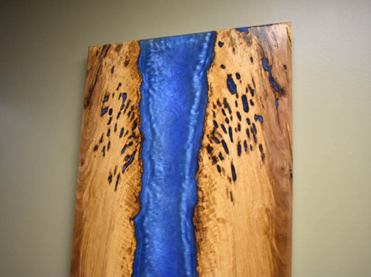 Handmade Waterfall Picture Wall Image Epoxy Resin Painting Real Picture