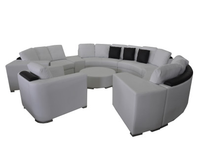 Round Corner Sofa Couch XXL Big Round Couches Living Landscape U Shape Armchair Upholstery