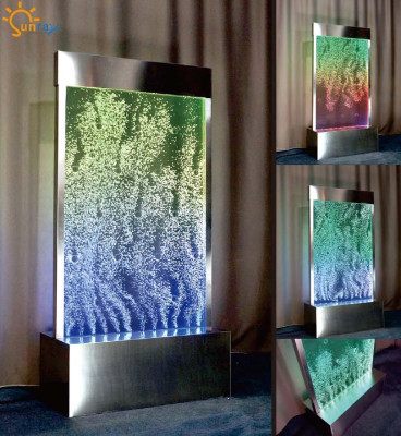 Modern partition wall water walls, water wall column LED partitions