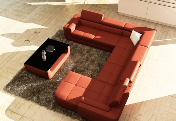 Designer sofa seat cushion corner leather sofa living landscape sofa couch cushion new