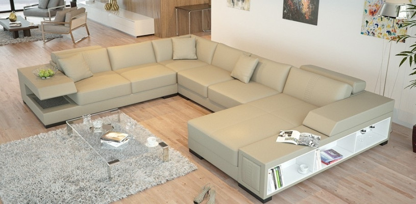 Stylishly unwind The U-shaped corner sofa for modern living spaces