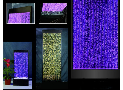 Partition shelf cabinet water wall column walls waterwall LED 120x200