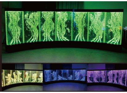 Wall panel water bubbles LED walls designer water wall illuminated