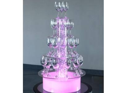 Champagne Tower, Sparkling Wine Tower, Water Column, Illuminated Shelf, Columns