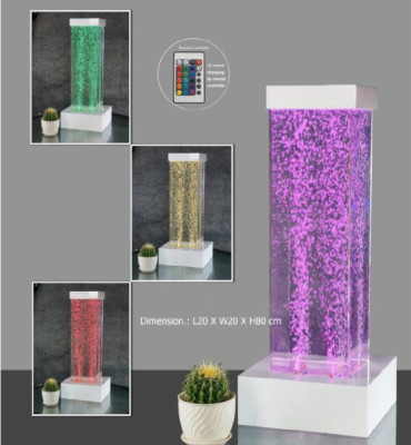 LED water columns pillar water feature water waterwall club restaurant store