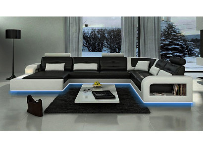 Sofa bed sofa set living landscape corner couch corner sofa leather sofa with USB new