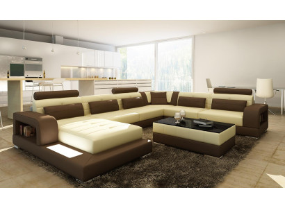 Comfort and style with our modern XXL U-shaped sofa for the living room.