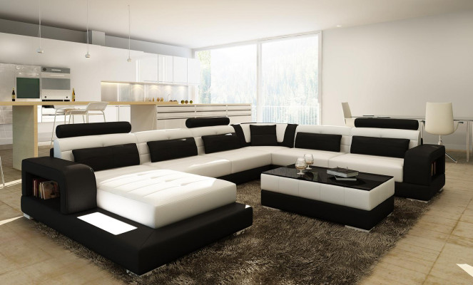 Comfort and style with our modern XXL U-shaped sofa for the living room.
