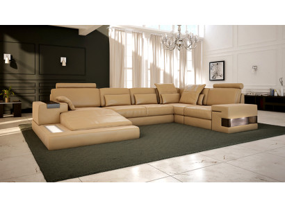 U-shaped sofa living landscape U-shaped corner sofa couch set Bellini upholstered corner sofa