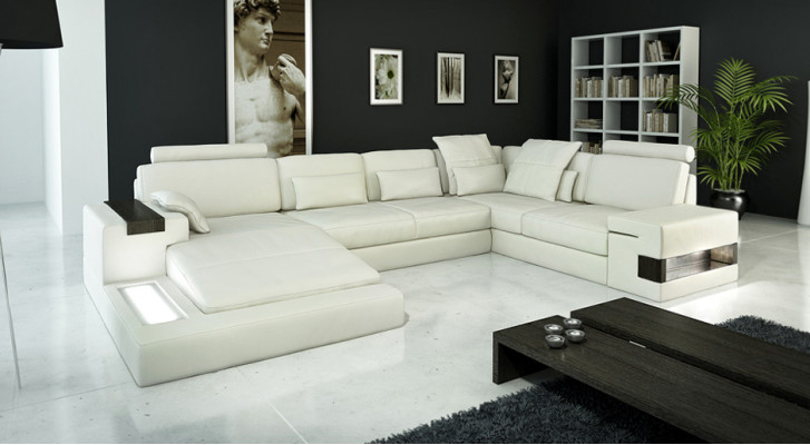 U-shaped sofa living landscape U-shaped corner sofa couch set Bellini upholstered corner sofa