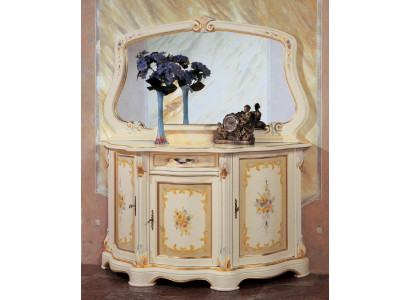 Elegant style furniture bedroom chest of drawers cabinet classic sideboard with mirror