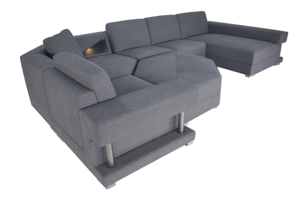 Corner sofa couch upholstery corner living room landscape designer sofa textile + USB