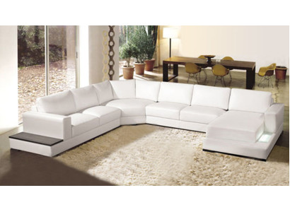 Design leather sofa living landscape couch corner sofa corner set modern sofa with USB